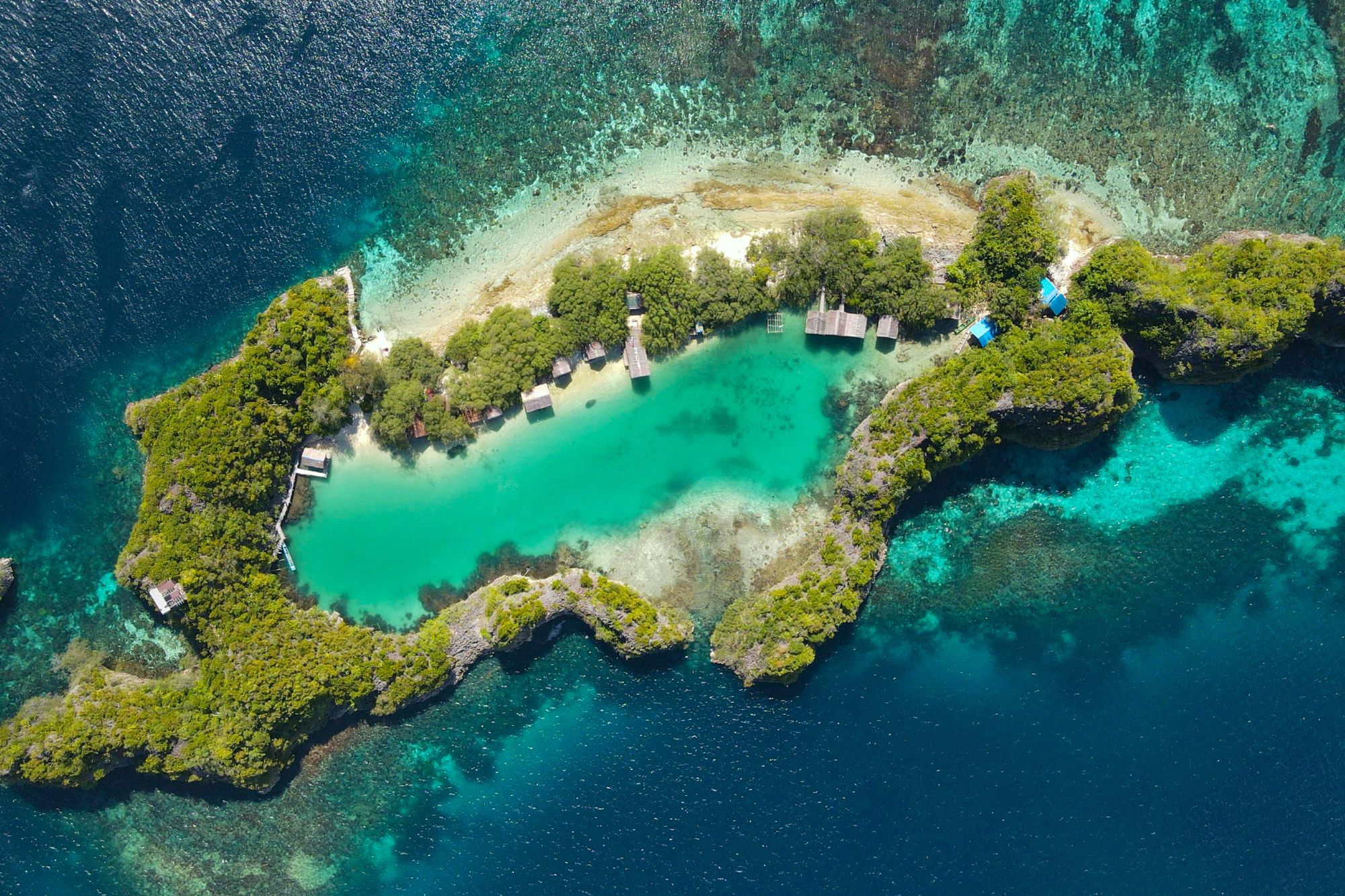 Sur une île