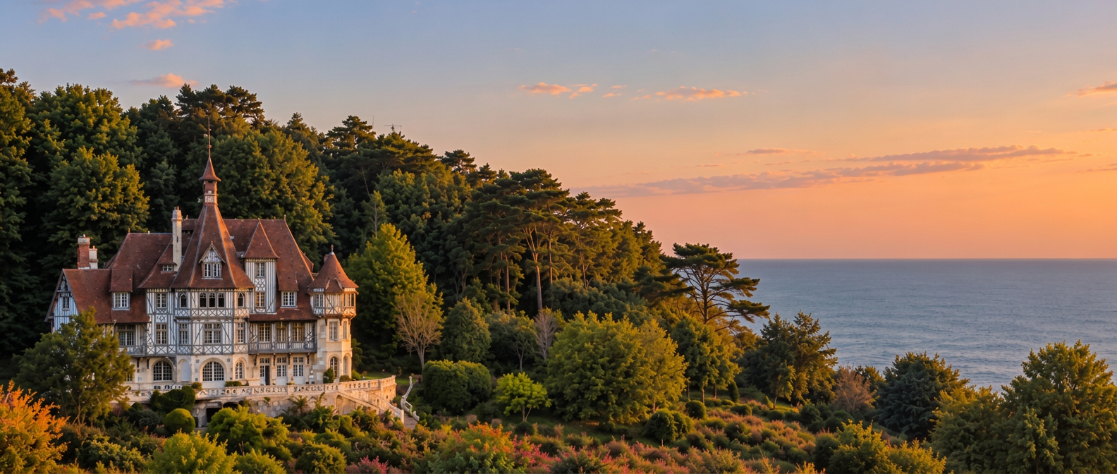Le Manoir de Trouville face à la mer